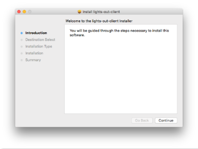Installieren von Lights-Out auf macOS 1