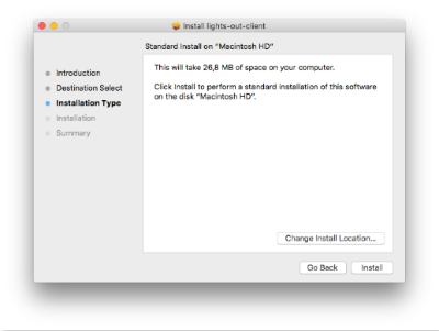 Installieren von Lights-Out auf macOS 3