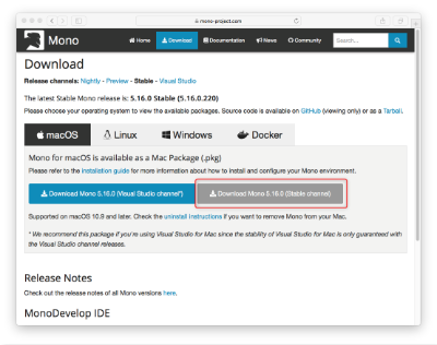 Mono für Mac Download