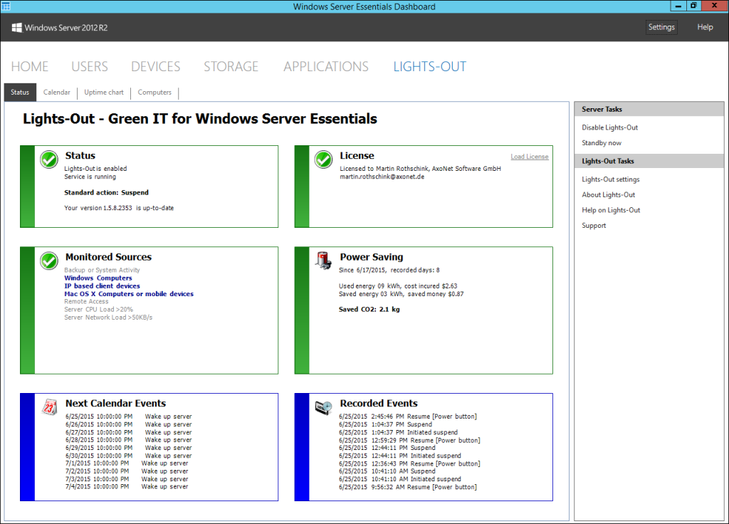 LightsOut PC Powermanagement GreenIT