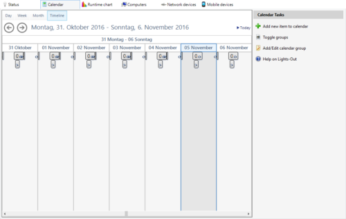 calendar timeline view