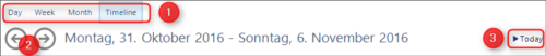 Kalender-Benutzeroberfläche