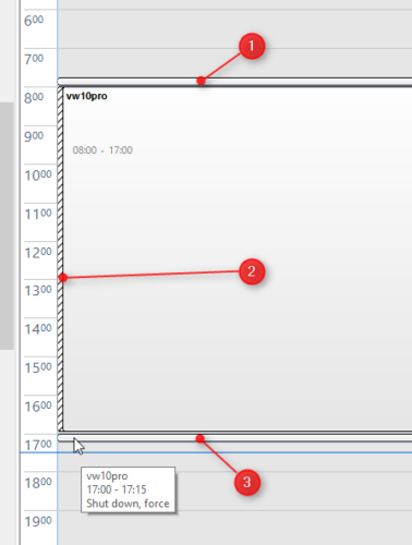 complex client computer schedule to save energy