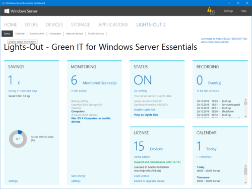 Managing Lights-Out with Dashboard 2016