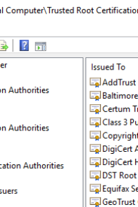 Root certificates