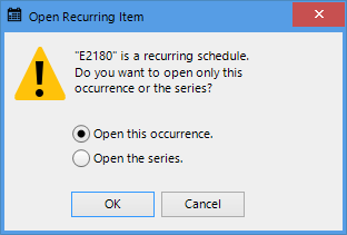 schedule edit recurrence