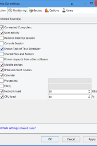power requests and user activity