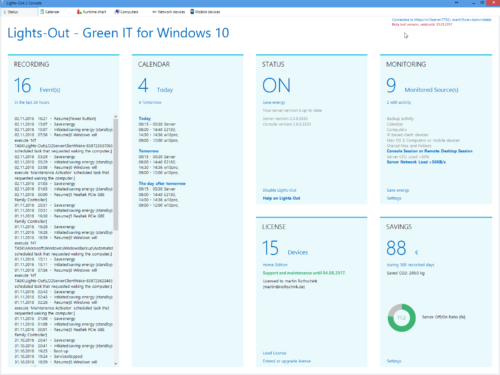 Management Console on Windows 10