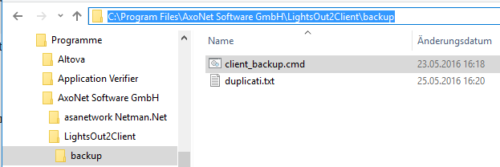 user defined backup scripts