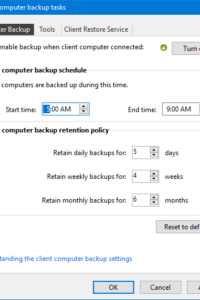 whs/essentials client computer backup
