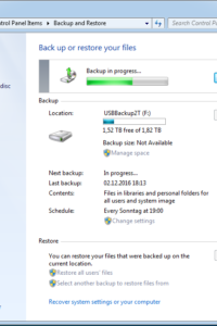 windows 7 backup and restore