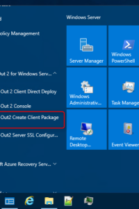 creating a pre-configured installation package