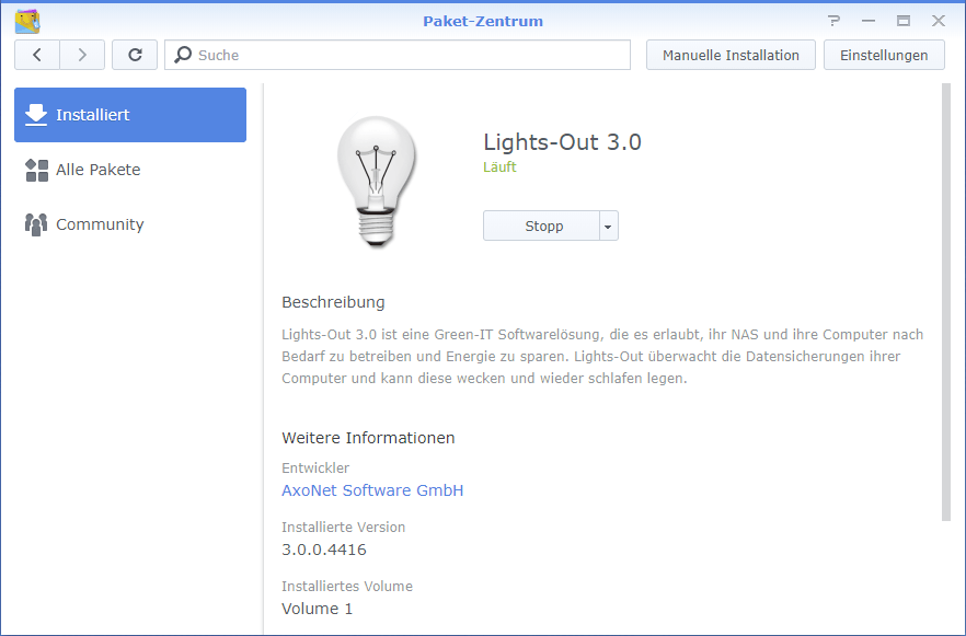 Lights-Out 3 auf Synology