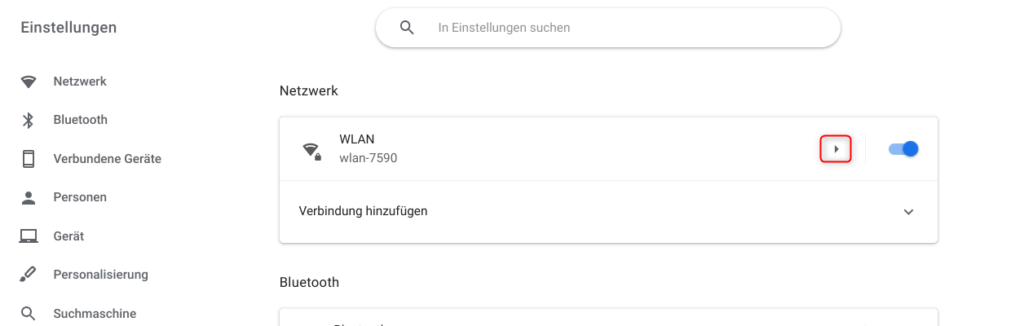 Chromebook Einstellungen