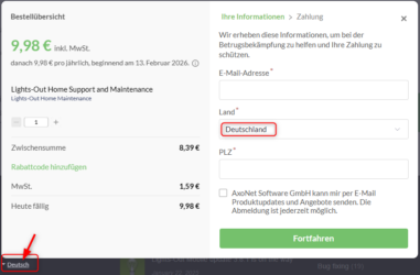Eine Lizenz kaufen